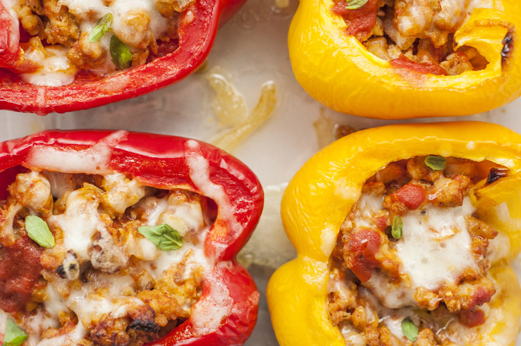 Stuffed Bell Pepper Pizzas | Low-Carb Pizza Recipe